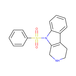 O=S(=O)(c1ccccc1)n1c2c(c3ccccc31)CCNC2 ZINC000028524906