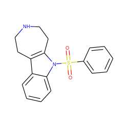 O=S(=O)(c1ccccc1)n1c2c(c3ccccc31)CCNCC2 ZINC000040934011