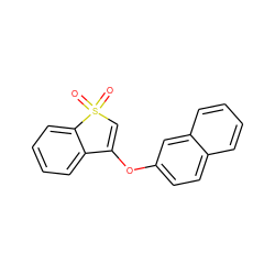 O=S1(=O)C=C(Oc2ccc3ccccc3c2)c2ccccc21 ZINC000000553363