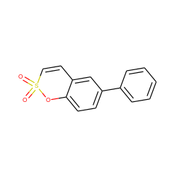 O=S1(=O)C=Cc2cc(-c3ccccc3)ccc2O1 ZINC000299870466