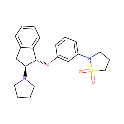 O=S1(=O)CCCN1c1cccc(O[C@H]2c3ccccc3C[C@@H]2N2CCCC2)c1 ZINC000147759340