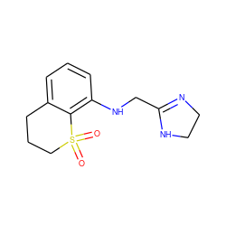 O=S1(=O)CCCc2cccc(NCC3=NCCN3)c21 ZINC000013473777