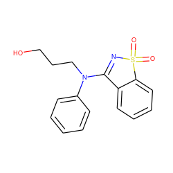 O=S1(=O)N=C(N(CCCO)c2ccccc2)c2ccccc21 ZINC000005338351