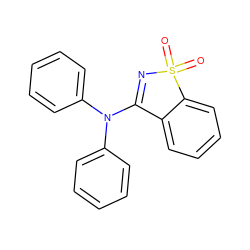 O=S1(=O)N=C(N(c2ccccc2)c2ccccc2)c2ccccc21 ZINC000059514333