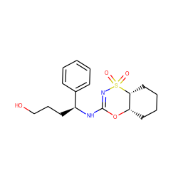 O=S1(=O)N=C(N[C@@H](CCCO)c2ccccc2)O[C@H]2CCCC[C@H]21 ZINC000096273938