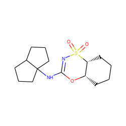 O=S1(=O)N=C(NC23CCCC2CCC3)O[C@H]2CCCC[C@H]21 ZINC000096273949