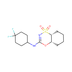 O=S1(=O)N=C(NC2CCC(F)(F)CC2)O[C@H]2CCCC[C@H]21 ZINC000096273964