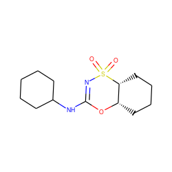 O=S1(=O)N=C(NC2CCCCC2)O[C@H]2CCCC[C@H]21 ZINC000096273925