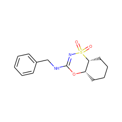 O=S1(=O)N=C(NCc2ccccc2)O[C@H]2CCCC[C@H]21 ZINC000096273950