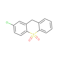 O=S1(=O)c2ccccc2Cc2cc(Cl)ccc21 ZINC000013606088