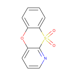 O=S1(=O)c2ccccc2Oc2cccnc21 ZINC000013606116