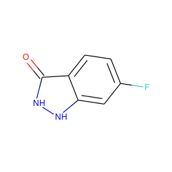 O=c1[nH][nH]c2cc(F)ccc12 ZINC000014983479