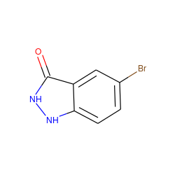 O=c1[nH][nH]c2ccc(Br)cc12 ZINC000014983563