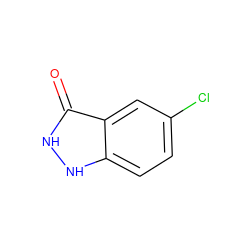 O=c1[nH][nH]c2ccc(Cl)cc12 ZINC000014984742