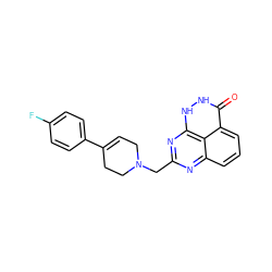 O=c1[nH][nH]c2nc(CN3CC=C(c4ccc(F)cc4)CC3)nc3cccc1c32 ZINC000059298636