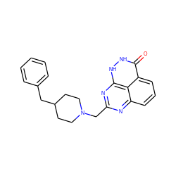 O=c1[nH][nH]c2nc(CN3CCC(Cc4ccccc4)CC3)nc3cccc1c32 ZINC000059298631