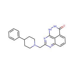 O=c1[nH][nH]c2nc(CN3CCC(c4ccccc4)CC3)nc3cccc1c32 ZINC000059298643