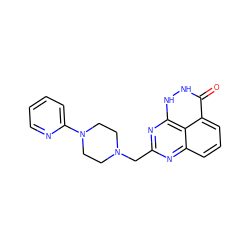 O=c1[nH][nH]c2nc(CN3CCN(c4ccccn4)CC3)nc3cccc1c32 ZINC000059276424