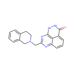 O=c1[nH][nH]c2nc(CN3CCc4ccccc4C3)nc3cccc1c32 ZINC000059277935