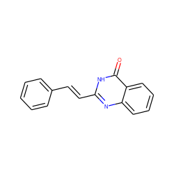 O=c1[nH]c(/C=C/c2ccccc2)nc2ccccc12 ZINC000009136136