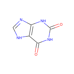 O=c1[nH]c(=O)c2[nH]cnc2[nH]1 ZINC000013517187