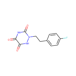 O=c1[nH]c(=O)n(CCc2ccc(F)cc2)[nH]c1=O ZINC000143756691