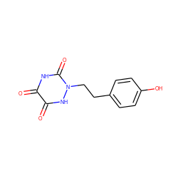 O=c1[nH]c(=O)n(CCc2ccc(O)cc2)[nH]c1=O ZINC000143778599