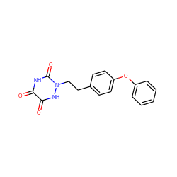 O=c1[nH]c(=O)n(CCc2ccc(Oc3ccccc3)cc2)[nH]c1=O ZINC000143903406