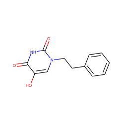 O=c1[nH]c(=O)n(CCc2ccccc2)cc1O ZINC000473121650