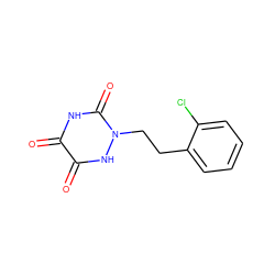 O=c1[nH]c(=O)n(CCc2ccccc2Cl)[nH]c1=O ZINC000143687604