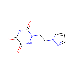 O=c1[nH]c(=O)n(CCn2cccn2)[nH]c1=O ZINC000143808212