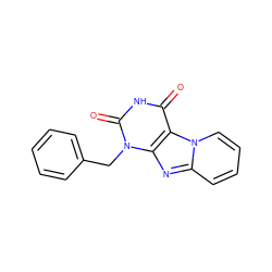 O=c1[nH]c(=O)n(Cc2ccccc2)c2nc3ccccn3c12 ZINC000013475094