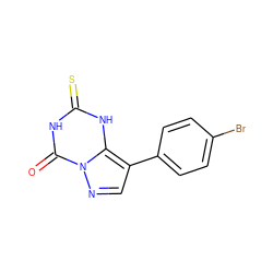 O=c1[nH]c(=S)[nH]c2c(-c3ccc(Br)cc3)cnn12 ZINC000096922738