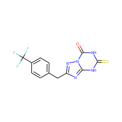 O=c1[nH]c(=S)[nH]c2nc(Cc3ccc(C(F)(F)F)cc3)nn12 ZINC000096282948