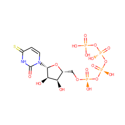O=c1[nH]c(=S)ccn1[C@@H]1O[C@H](CO[P@@](=O)(O)O[P@@](=O)(O)O[P@@](=O)(O)OP(=O)(O)O)[C@@H](O)[C@H]1O ZINC000042887953