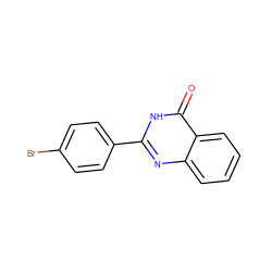 O=c1[nH]c(-c2ccc(Br)cc2)nc2ccccc12 ZINC000000289772