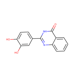 O=c1[nH]c(-c2ccc(O)c(O)c2)nc2ccccc12 ZINC000005177945