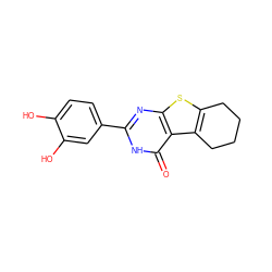 O=c1[nH]c(-c2ccc(O)c(O)c2)nc2sc3c(c12)CCCC3 ZINC000072591851