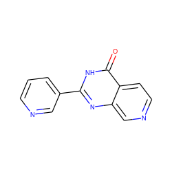 O=c1[nH]c(-c2cccnc2)nc2cnccc12 ZINC000653711437