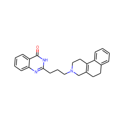 O=c1[nH]c(CCCN2CCC3=C(CCc4ccccc43)C2)nc2ccccc12 ZINC000013581569