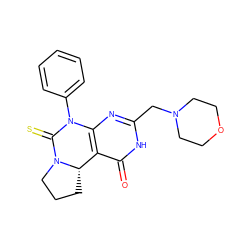 O=c1[nH]c(CN2CCOCC2)nc2c1[C@@H]1CCCN1C(=S)N2c1ccccc1 ZINC000473094015