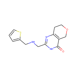 O=c1[nH]c(CNCc2cccs2)nc2c1COCC2 ZINC000096283599