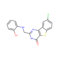 O=c1[nH]c(CNc2ccccc2O)nc2c1sc1ccc(Cl)cc12 ZINC000045286705