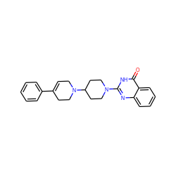 O=c1[nH]c(N2CCC(N3CC=C(c4ccccc4)CC3)CC2)nc2ccccc12 ZINC000028954684