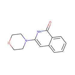 O=c1[nH]c(N2CCOCC2)cc2ccccc12 ZINC000004095299