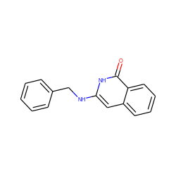 O=c1[nH]c(NCc2ccccc2)cc2ccccc12 ZINC000037499058