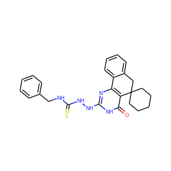 O=c1[nH]c(NNC(=S)NCc2ccccc2)nc2c1C1(CCCCC1)Cc1ccccc1-2 ZINC000015974021