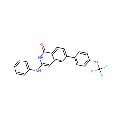 O=c1[nH]c(Nc2ccccc2)cc2cc(-c3ccc(OC(F)(F)F)cc3)ccc12 ZINC000096018441