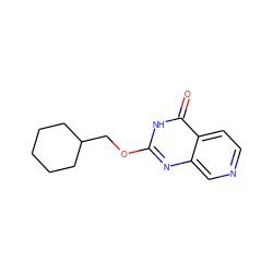 O=c1[nH]c(OCC2CCCCC2)nc2cnccc12 ZINC000653700258