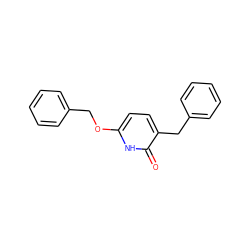 O=c1[nH]c(OCc2ccccc2)ccc1Cc1ccccc1 ZINC000029047506